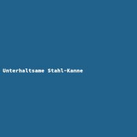 Unterhaltsame Stahl-Kanne