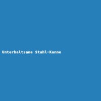 Unterhaltsame Stahl-Kanne