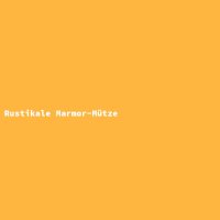 Rustikale Marmor-M&uuml;tze
