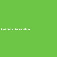 Rustikale Marmor-M&uuml;tze