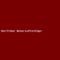 Herrlicher Beton-Luftreiniger
