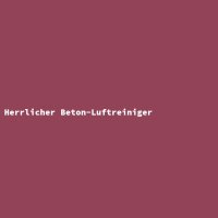 Herrlicher Beton-Luftreiniger