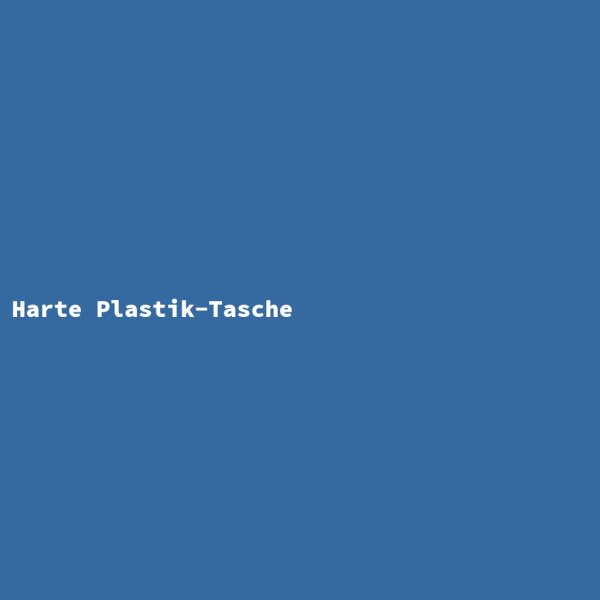 Hard Plastic Bag