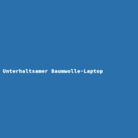 Unterhaltsamer Baumwolle-Laptop