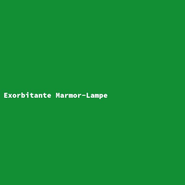 Exorbitante Marmor-Lampe