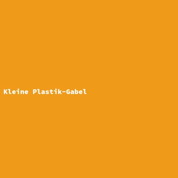 Kleine Plastik-Gabel