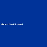 Kleine Plastik-Gabel