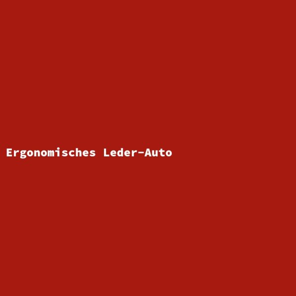 Ergonomisches Leder-Auto