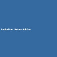 Lebhafter Beton-Schirm