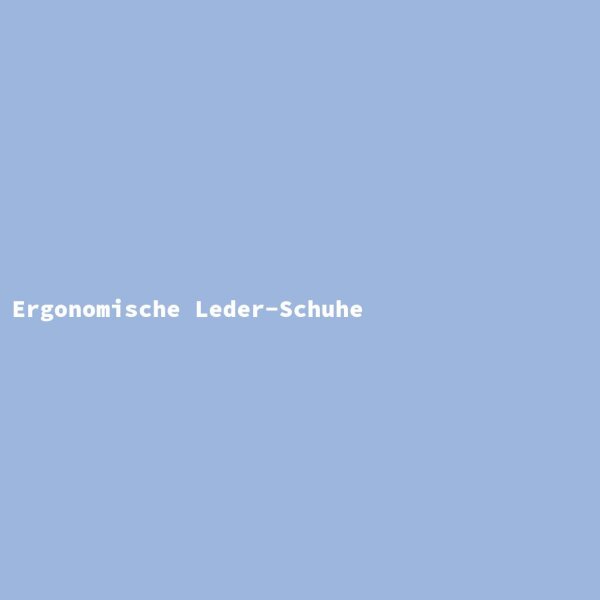 Ergonomic Leather Shoes